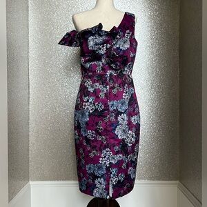 flor et.al - Neiman Marcus Ella floral print dress, color: purple, size 10